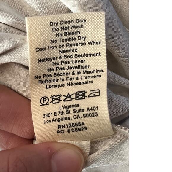 L'Agence dress Fontana cutout maxi brown size 8 - Picture 9 of 9